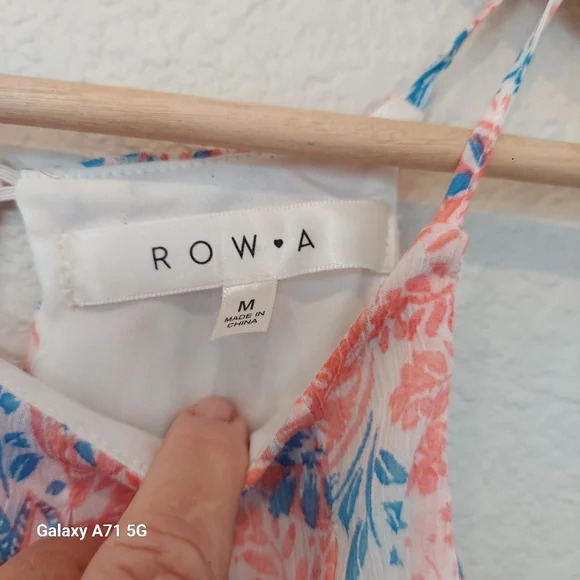 Row A Floral Halter Romper Pink Floral - Picture 5 of 17